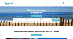Desktop Screenshot of landes-vacances.fr