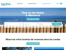 Tablet Screenshot of landes-vacances.fr